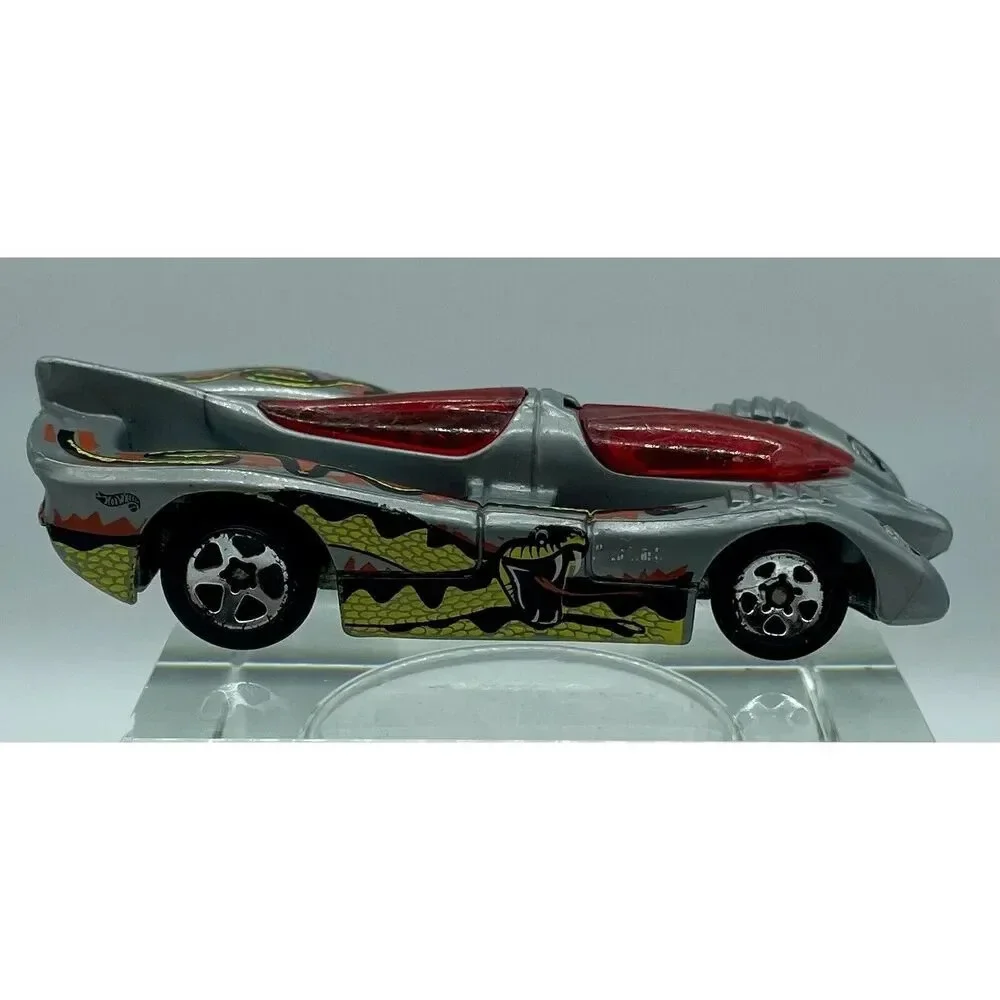 Hot Wheels Power Piston Silver‎ With Black Green & Red Serpent 3” Vintage 1994